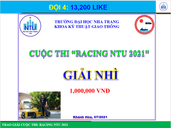 TỔNG KẾT CUỘC THI "RACING NTU 2021"