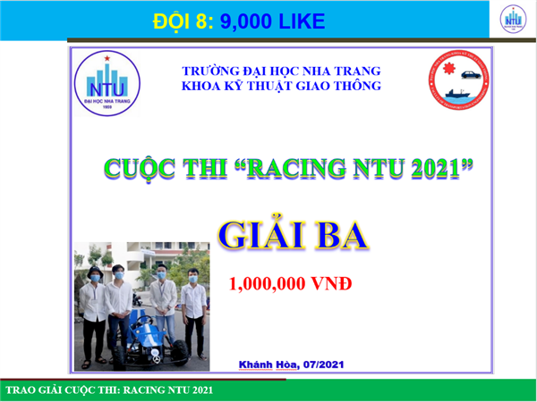 TỔNG KẾT CUỘC THI "RACING NTU 2021"