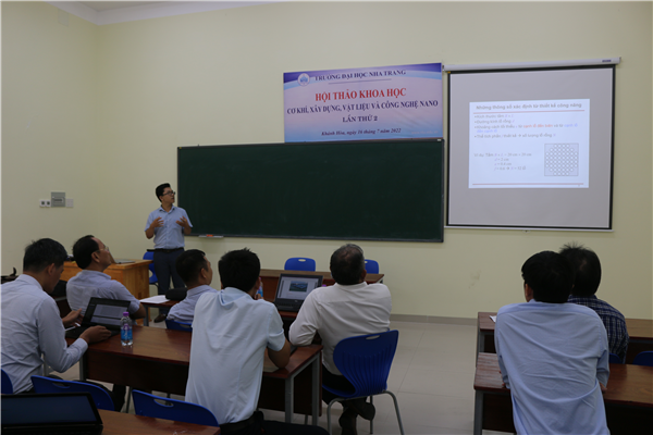 Trường Đại học Nha Trang tổ chức  thành công Hội thảo khoa học về  cơ khí, xây dựng, vật liệu và công nghệ nano 