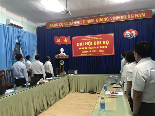 ĐẠI HỘI CHI BỘ KHOA KHOA KỸ THUẬT GIAO THÔNG, NHIỆM KỲ 2022-2025