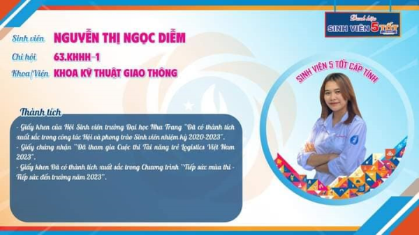 VINH DANH SINH VIÊN KHOA KTGT ĐẠT DANH HIỆU SAO THÁNG GIÊNG, SINH VIÊN 5 TỐT CẤP TỈNH & CẤP TRƯỜNG 2023