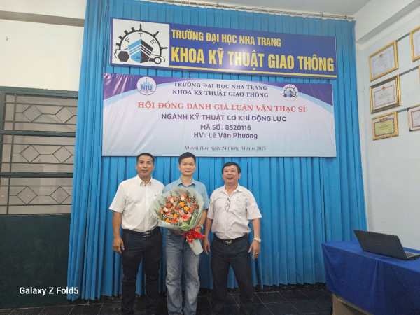 CHÚC MỪNG TÂN THẠC SĨ LÊ VIẾT TRUNG BẢO VỆ THÀNH CÔNG LUẬN VĂN THẠC SĨ